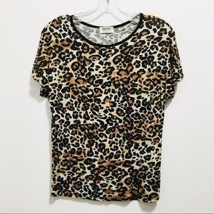 Smoke & Mirrors Women’s Cheetah Leopard Animal Print Summer Top